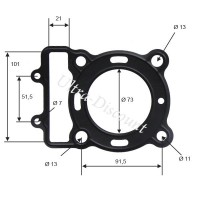 Guarnizione per testata motore per quad shineray 300cc (XY300ST-5E) Bilder 1 Guarnizione per testata motore per quad shineray 300cc (XY300ST-5E) Bilder 1