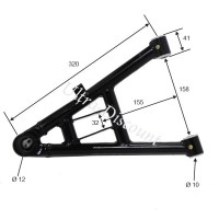 Triangolo sospensione inferiore destra per Quad Shineray 250cc STXE 320mm dopo 2008