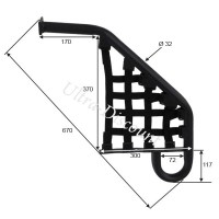 Poggiapiede destro per Quad Shineray 250cc ST-9E