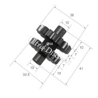 Pignone intermedio motorino di avviamento per Quad Bashan 250cc (BS250S-11)  Bilder 1