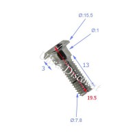 Vite di fissaggio del disco del freno per Quad Shineray 250cc 19.5mm Bilder 1