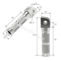 Pedane poggiapiedi CNC per Dax (tipo 2) Bilder 1