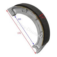 Ganasce per freni posteriori per Quad Bashan 200cc (BS200S-3)