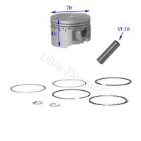 Kit pistone per Pit Bike 250cc (tipo 3) Bilder 1
