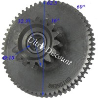 Pignone doppio per motorino di avviamento per Quad Bashan 200cc (BS200S-7) Bilder 1