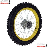 Ruota anteriore 14'' per Pit Bike AGB29 (oro)