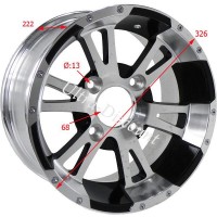 Cerchio posteriore in alluminio per quad Shineray 350cc (XY350ST-2E) Bilder 1