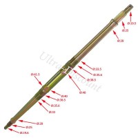 Albero dell'assale posteriore per Quad Shineray 350cc (XY350ST-E) Bilder 2