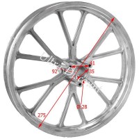 Cerchio anteriore 10'' per mini moto cross (tipo 2) Bilder 1