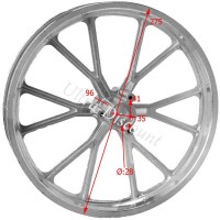 Cerchio posteriore per mini moto cross (10'', tipo 2) Bilder 1