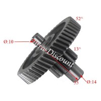 Pignone intermedio per trasmissione motore per scooter cinesi (52 denti- tipo 2) Bilder 1