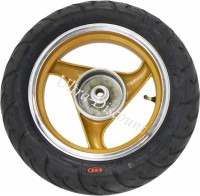 Ruota posteriore completa per Scooter cinese (Oro - tipo 2) Bilder 1