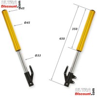 Steli forcella per Dirt Bike oro (650mm) Bilder 1