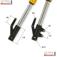Steli forcella per Dirt Bike oro (650mm) Bilder 2