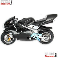 Pocket Bike 49cc nero con ottica frontale