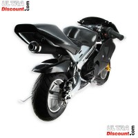 Pocket Bike 49cc nero con ottica frontale Bilder 3