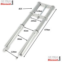 Forcella per mini moto Supermotard verde