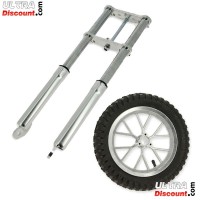 Forcella per mini moto Supermotard rosso Bilder 2