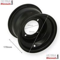 Cerchio posteriore nero per Quad 200cc JYG (18x9.5-8) 170mm Bilder 1