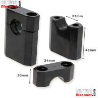 Supporto manubrio + viti per Dirt Bike (typo1-Nero) Bilder 1
