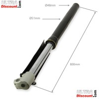 Steli forcella di Alte Qualità 800mm, asse di 15mm - Nero Bilder 1