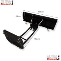 Lama da neve in acciaio da 120 cm x 38 cm per Bashan 200cc BS200S7