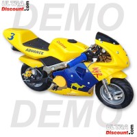 Carena per mini moto 47-49cc (Giallo-blu)