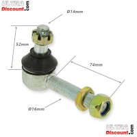 Snodo sospensione superiore Ø14 per Quad 250F1 Bilder 1