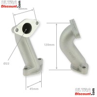 Pipa di immissione per Dirt Bike 22mm (type2)