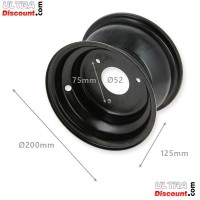 Cerchio nero per Quad Bigfoot 125cc 16x8-7 Bilder 1