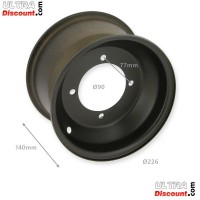 Cerchio posteriore nero per Quad 200cc JYG (19x7-8) 140mm Bilder 1