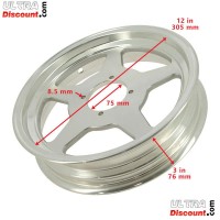 Cerchio Alluminio per Monkey - Gorilla 50cc-125cc (3.00x12) type3 Bilder 1