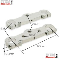 Forcella per mini moto Supermotard (145mm) rosso Bilder 1