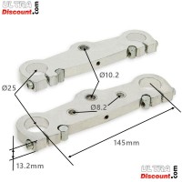 Coppia di teste forcella per mini moto (145mm)