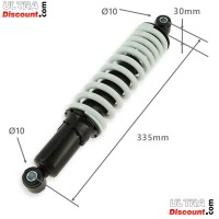 Ammortizzatore posteriore per Quad Shineray 200ST-9 (Bianco-Nero, 335mm) Bilder 1