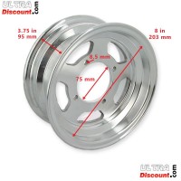 Cerchio Alluminio per Monkey - Gorilla 50cc-125cc (3.75x8) type1 Bilder 1