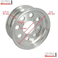 Cerchio Alluminio per Monkey - Gorilla 50cc a 125cc (3.75x8) type2 Bilder 1