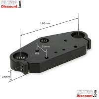 Testa forcella superiore 160mm per Scooter Citycoco (Nero) Bilder 1