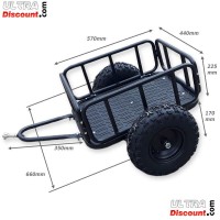Rimorchio da 6 pollici per quad bigfoot 50-125cc Bilder 1