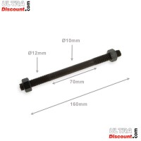 Asse ruota 12mm x 160mm per Pit Bike Bilder 1