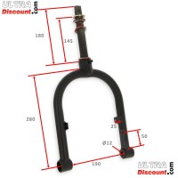 Forcella completa per Mini Citycoco (280mm) Bilder 1 Forcella completa per Mini Citycoco (280mm) Bilder 1