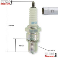 Candela NGK BR7ES per mini MT4 e Kit MT4