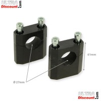 Testa forcella completa 45x48x160 per Pit Bike (typo 2) - NERO Bilder 1