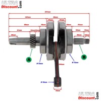 Albero motore per  quad Shineray 250cc STXE