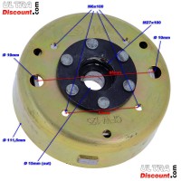 Volano magnetico per scooter cinesi 125cc