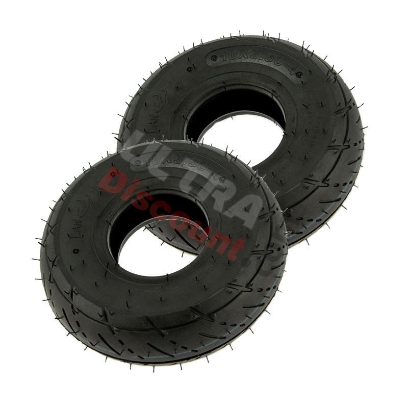 Kit di 2 pneumatici 3.50-4 per mini quad, Ricambi mini quad