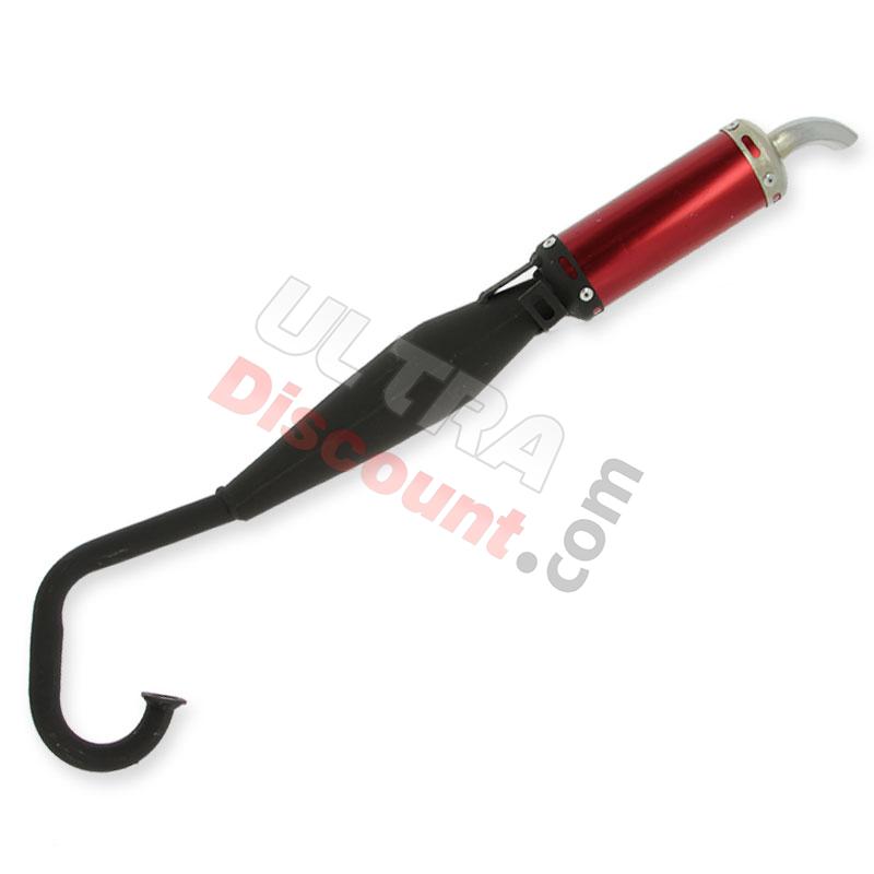 Marmitta Tuning rosso per mini moto (tipo 2), Ricambi Mini Moto