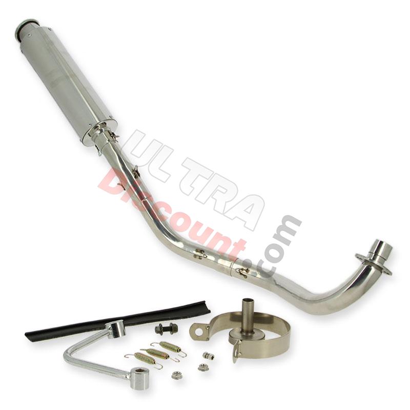 Marmitta cromato per Skyteam PBR 125cc, Ricambi PBR Skyteam ZB Honda