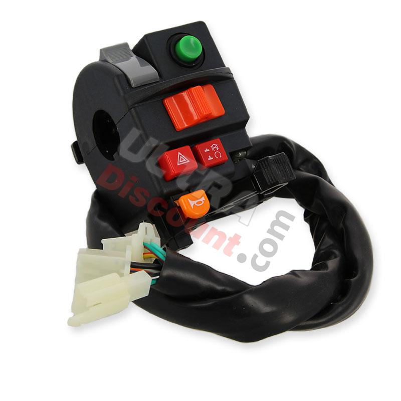 Unità comandi sinistra per Quad Shineray 200cc STIIE-B, Ricambi Shineray 200STIIE e STIIEB