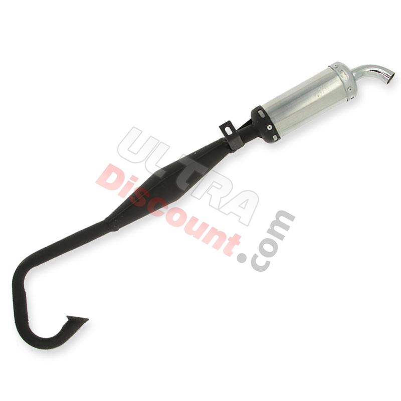 Marmitta tuning per mini moto argento (Type 1), Ricambi pocket supermoto